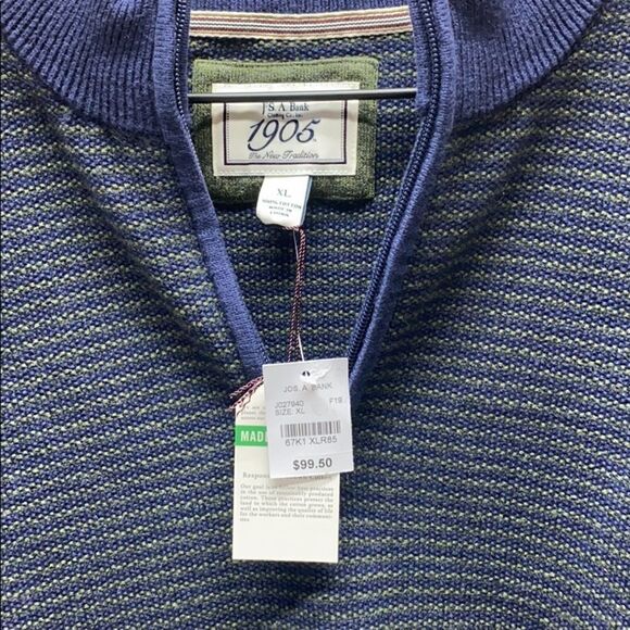 JOS A. BANK - 1/4 Zip Sweater - Picture 3 of 5